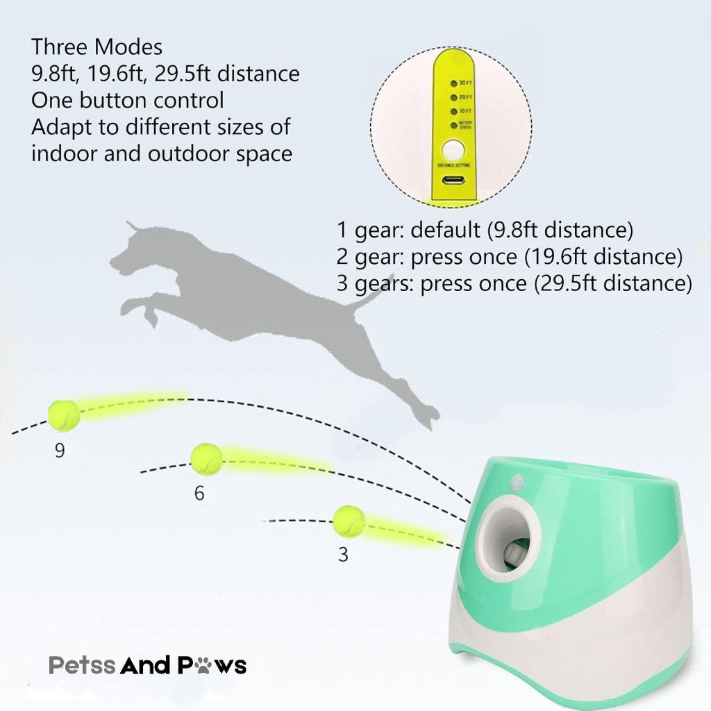 Petss & Paws Fetch Launcher™ Hands-Free Fetch for High-Energy Dogs