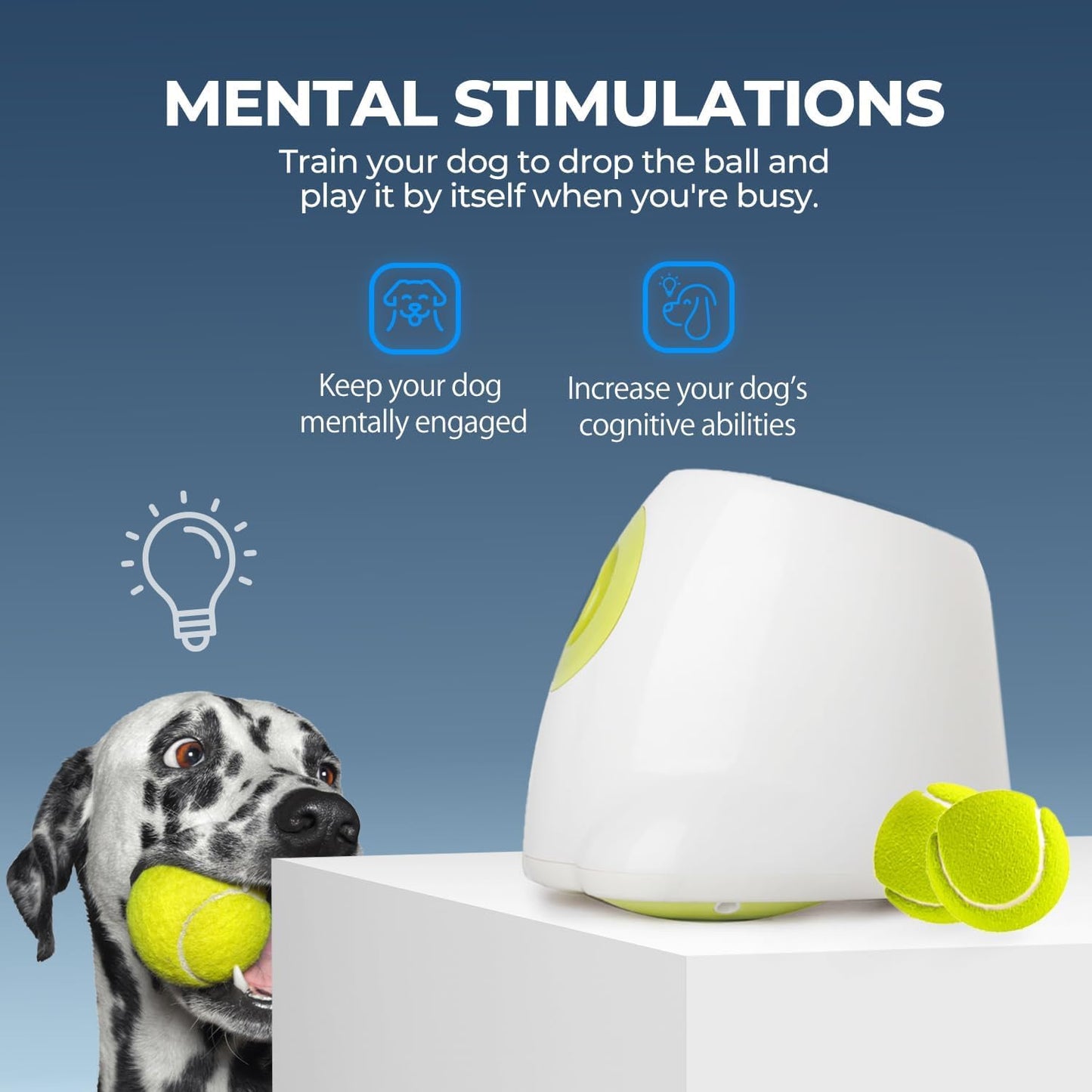 Petss & Paws Fetch Launcher™ Automatic Pet Tennis Ball Launcher