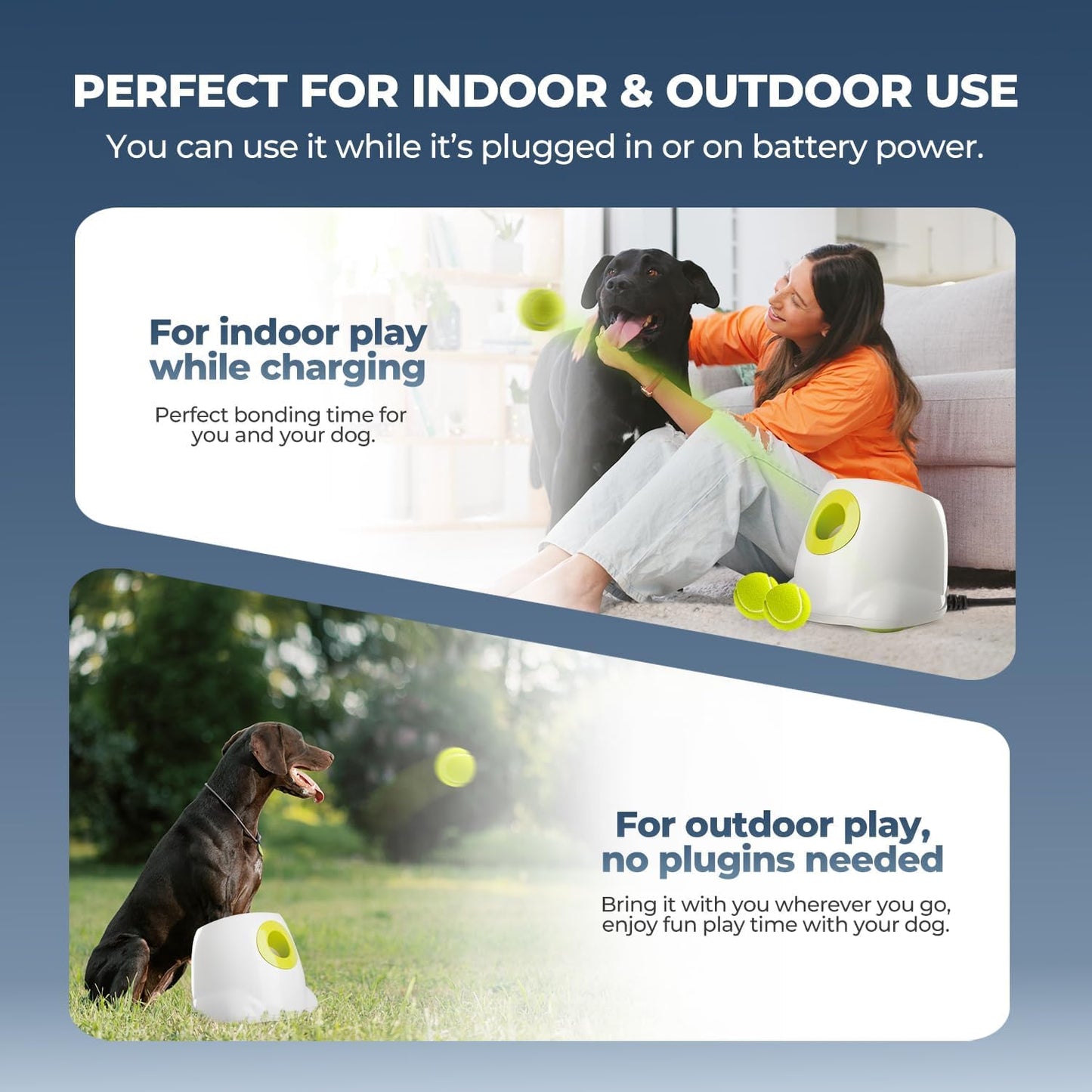 Petss & Paws Fetch Launcher™ Automatic Pet Tennis Ball Launcher