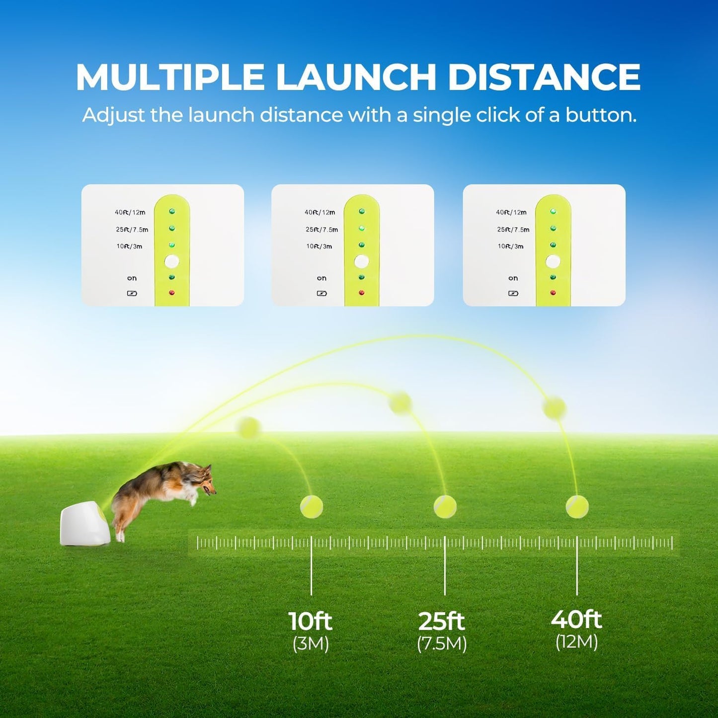 Petss & Paws Fetch Launcher™ Automatic Pet Tennis Ball Launcher