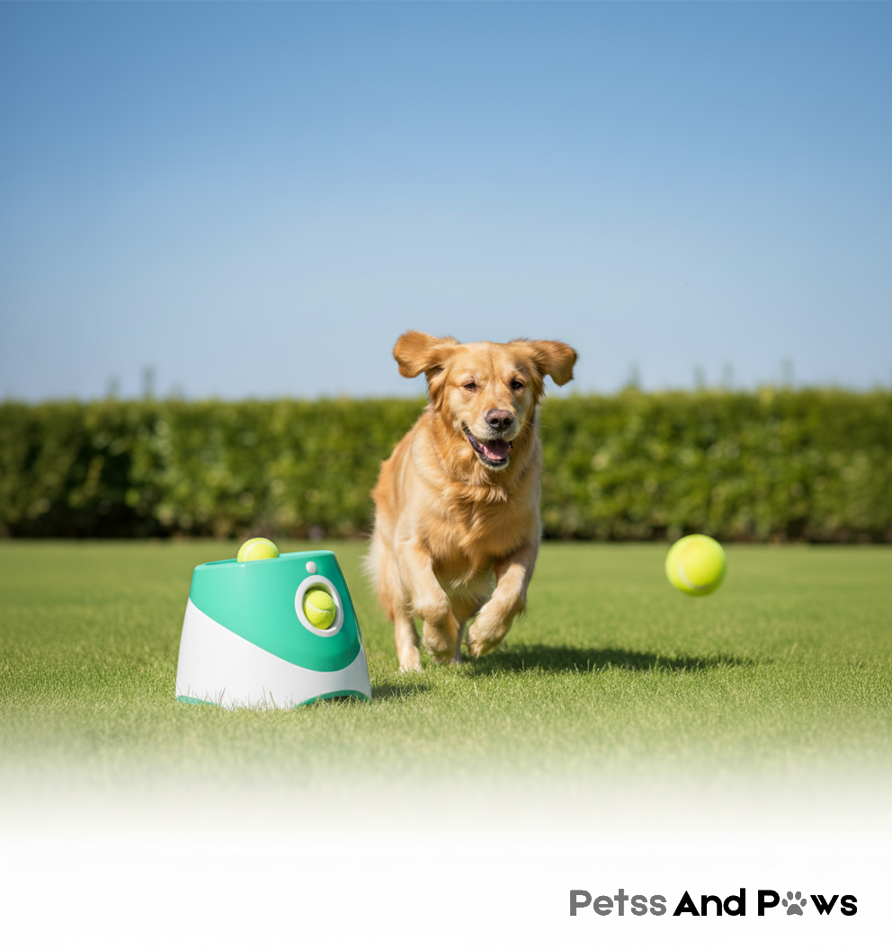 Petss & Paws Fetch Launcher™ Hands-Free Fetch for High-Energy Dogs