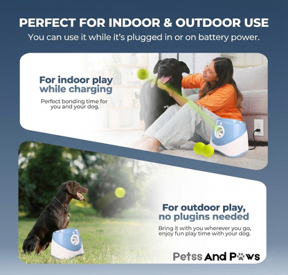 Petss & Paws Fetch Launcher™ Hands-Free Fetch for High-Energy Dogs