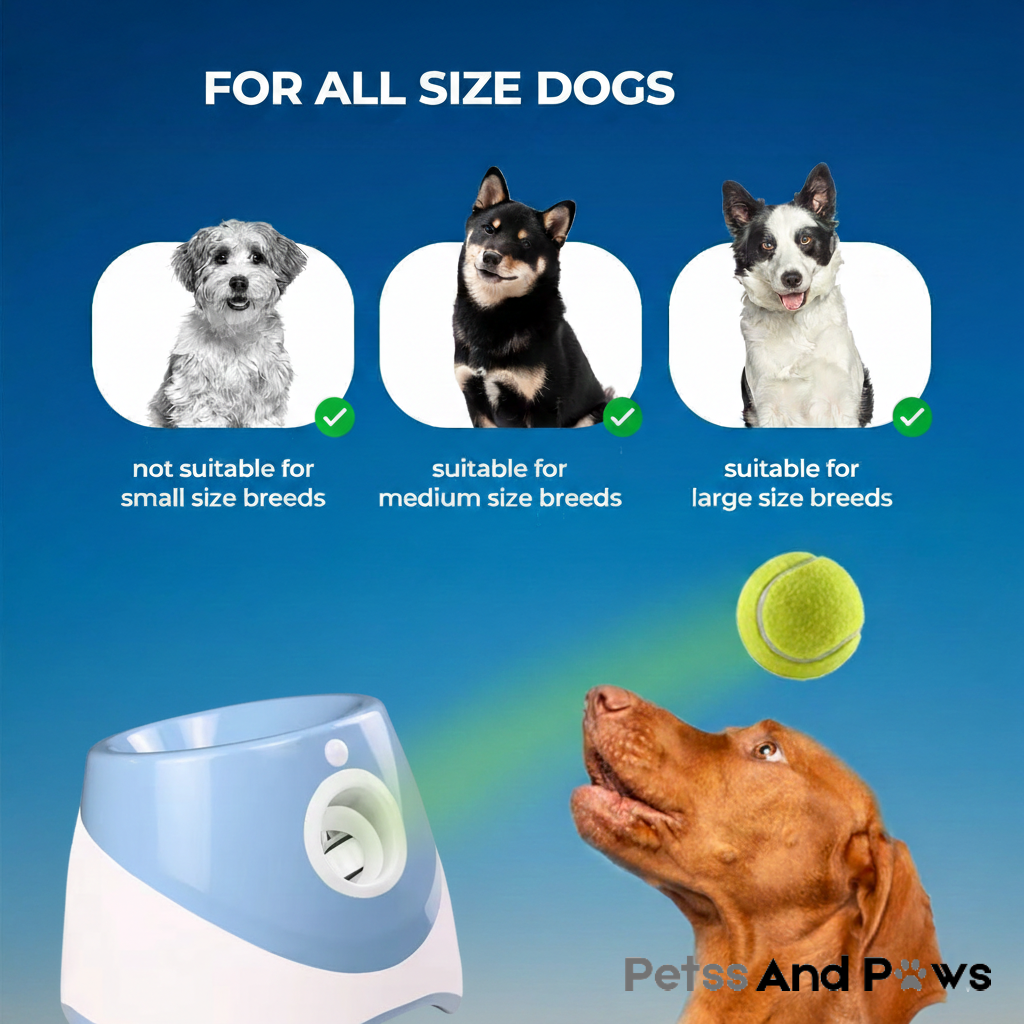 Petss & Paws Fetch Launcher™ Hands-Free Fetch for High-Energy Dogs